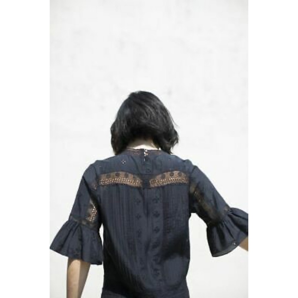 Ulla Johnson Elena Eyelet Embroidered Mini Dress in black - Picture 3 of 4